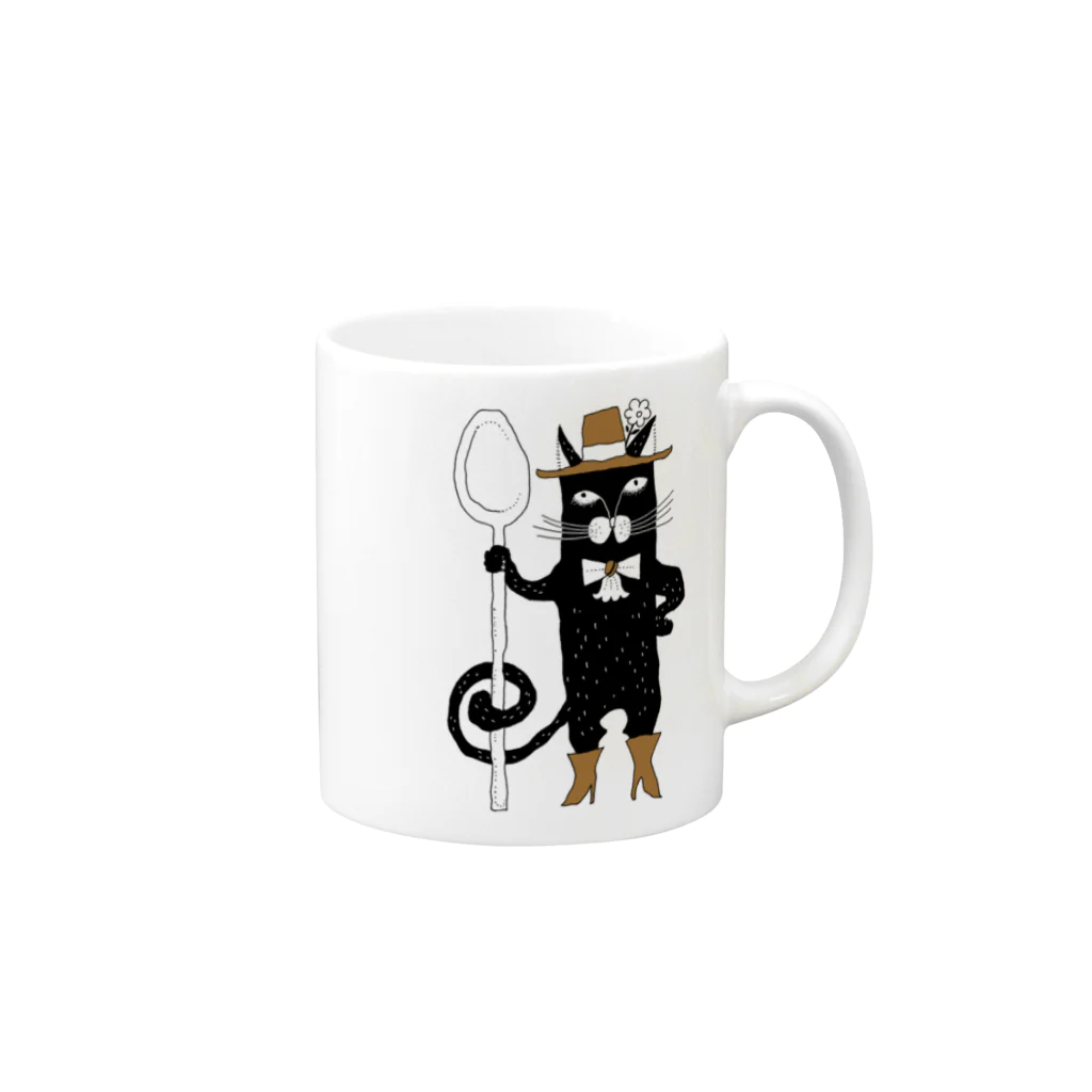 ポコのCOFFEE POCO Mug :right side of the handle