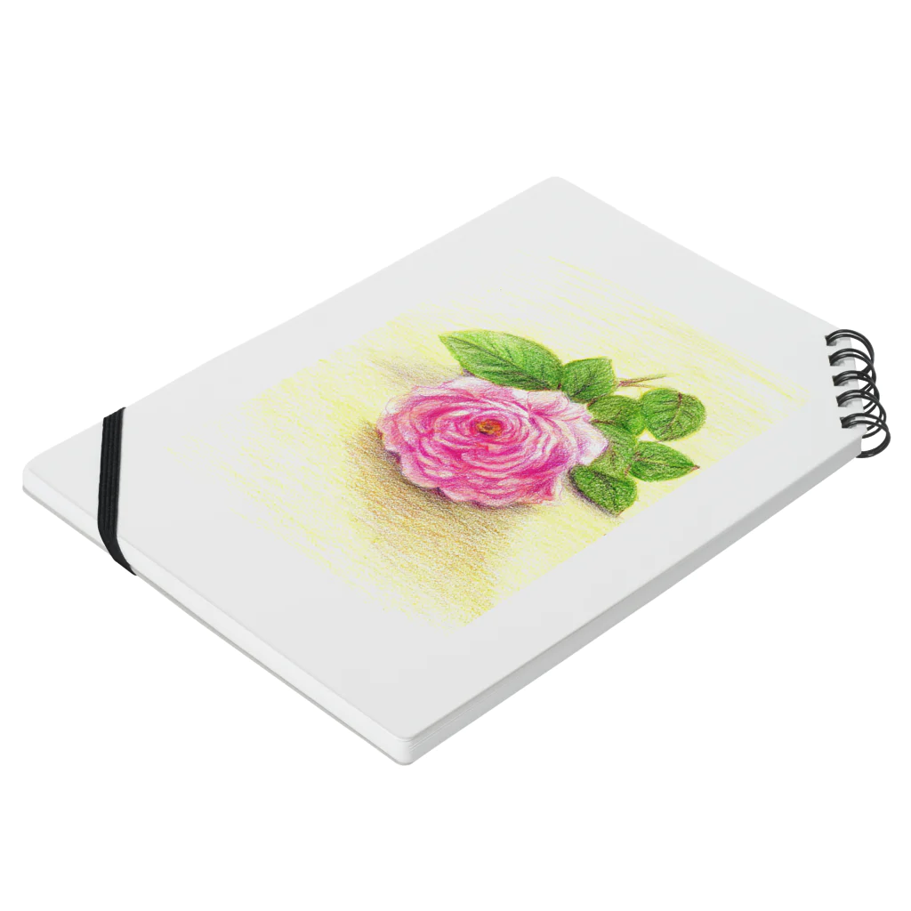 リラの一輪の薔薇 Notebook :placed flat