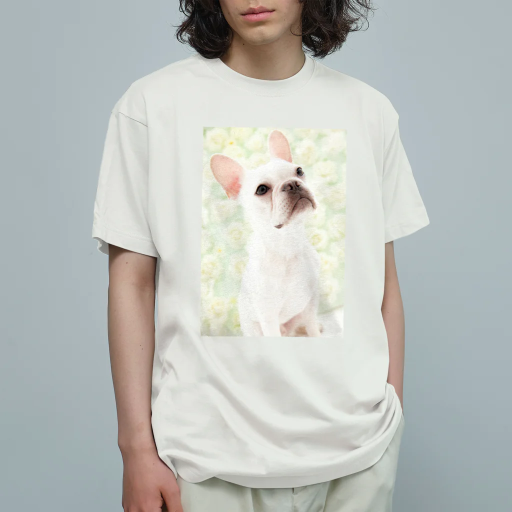 狩須磨セドリ おふぃしゃる グッズのフレンチブルドッグ Organic Cotton T-Shirt