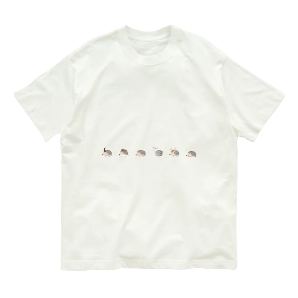 nicospyderのhushu★hushu　ハリネズミ Organic Cotton T-Shirt