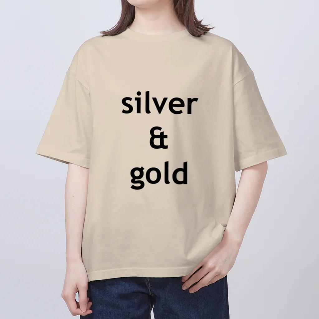 Lenのsilver & gold オーバーサイズTシャツ