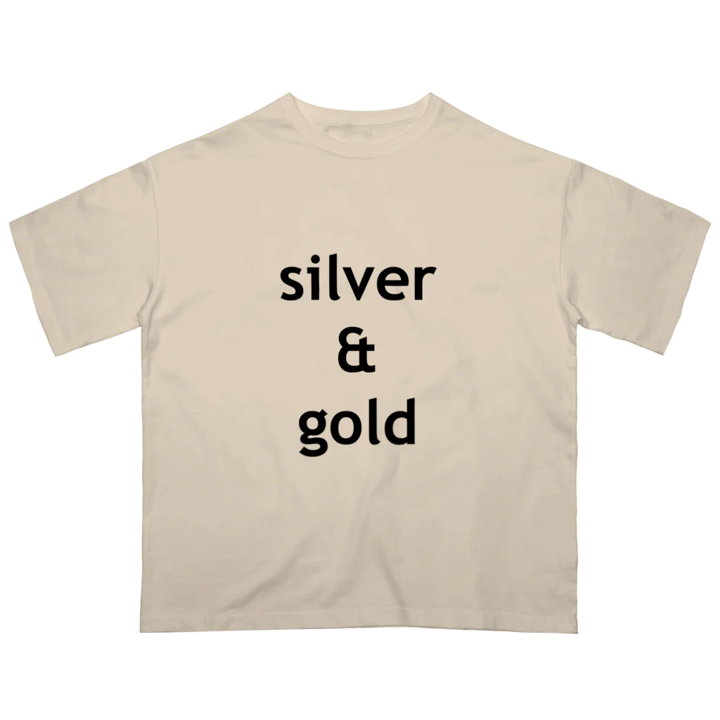 Lenのsilver & gold オーバーサイズTシャツ