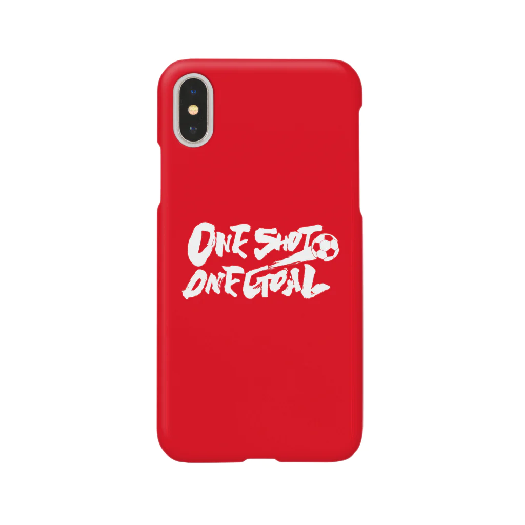 burnworks designのOne Shot One Goal（赤） スマホケース