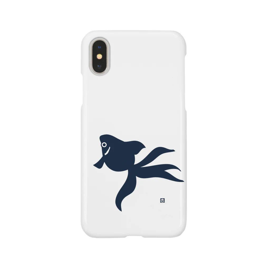 burnworks designの金魚（紺） Smartphone Case