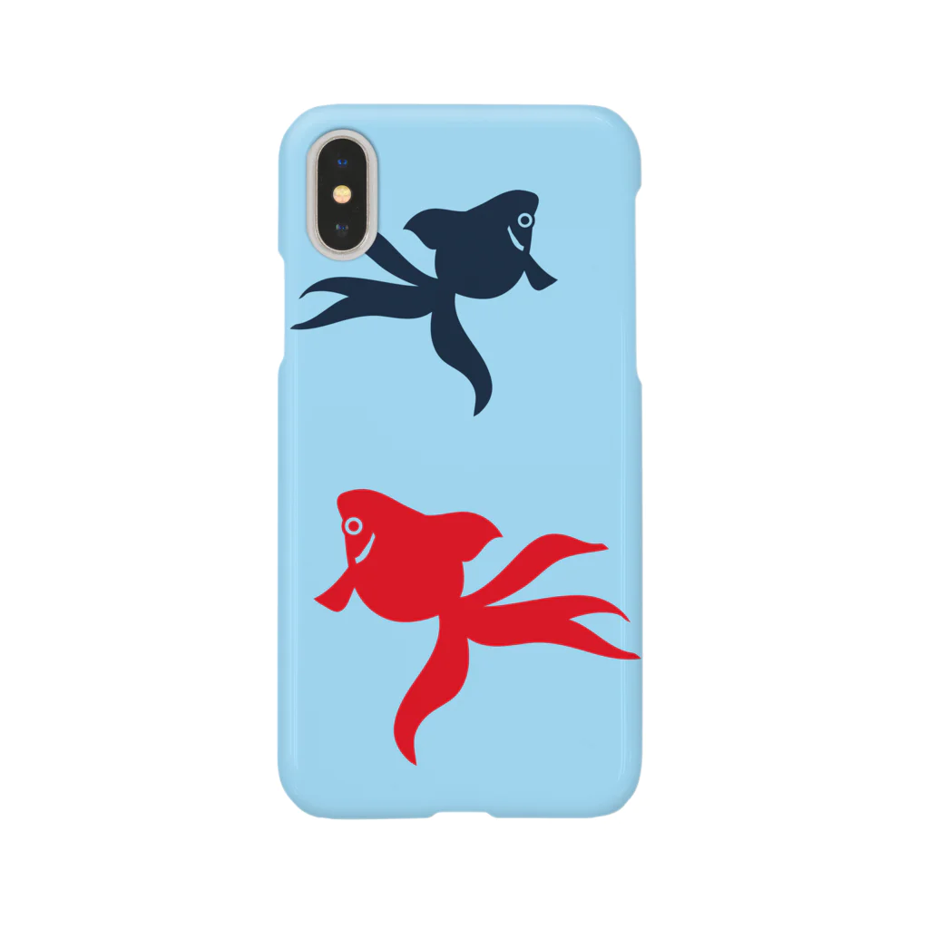 burnworks designの金魚（2匹） スマホケース