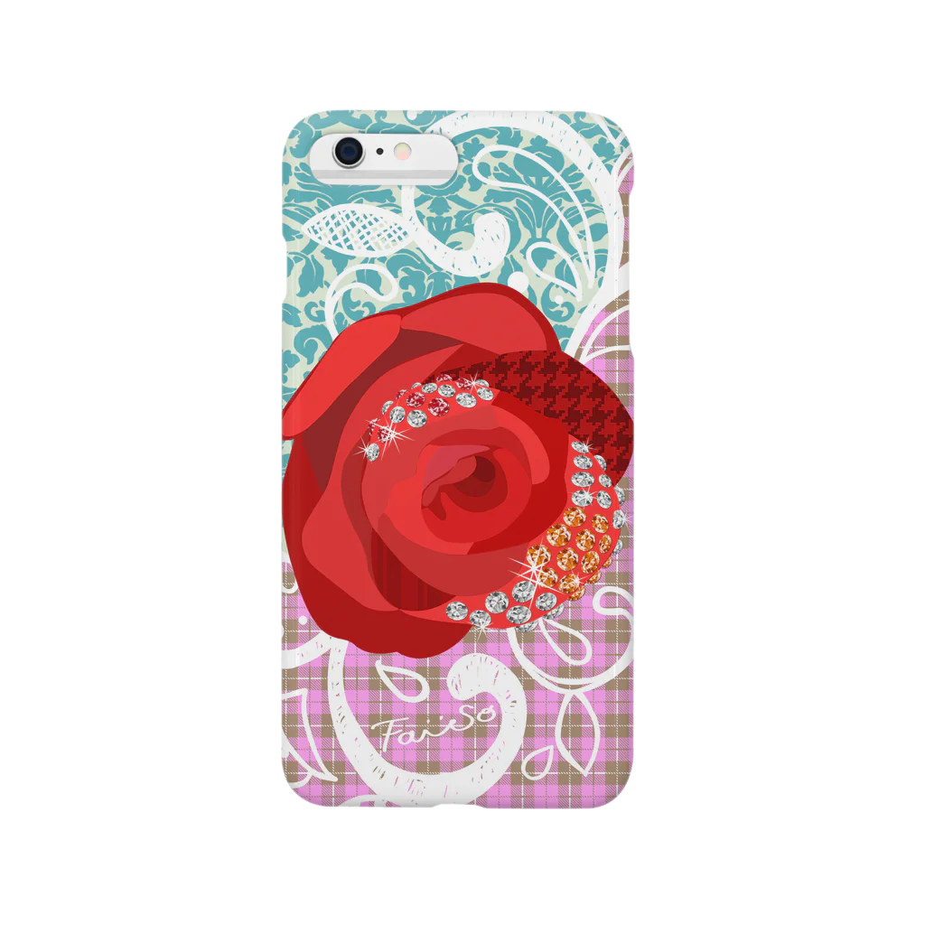 fa-soのrose pink iphone Smartphone Case