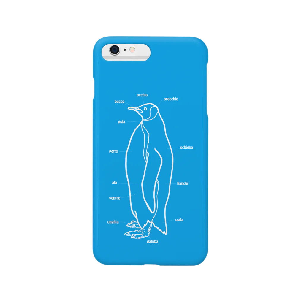 burnworks designのペンギン（青） Smartphone Case