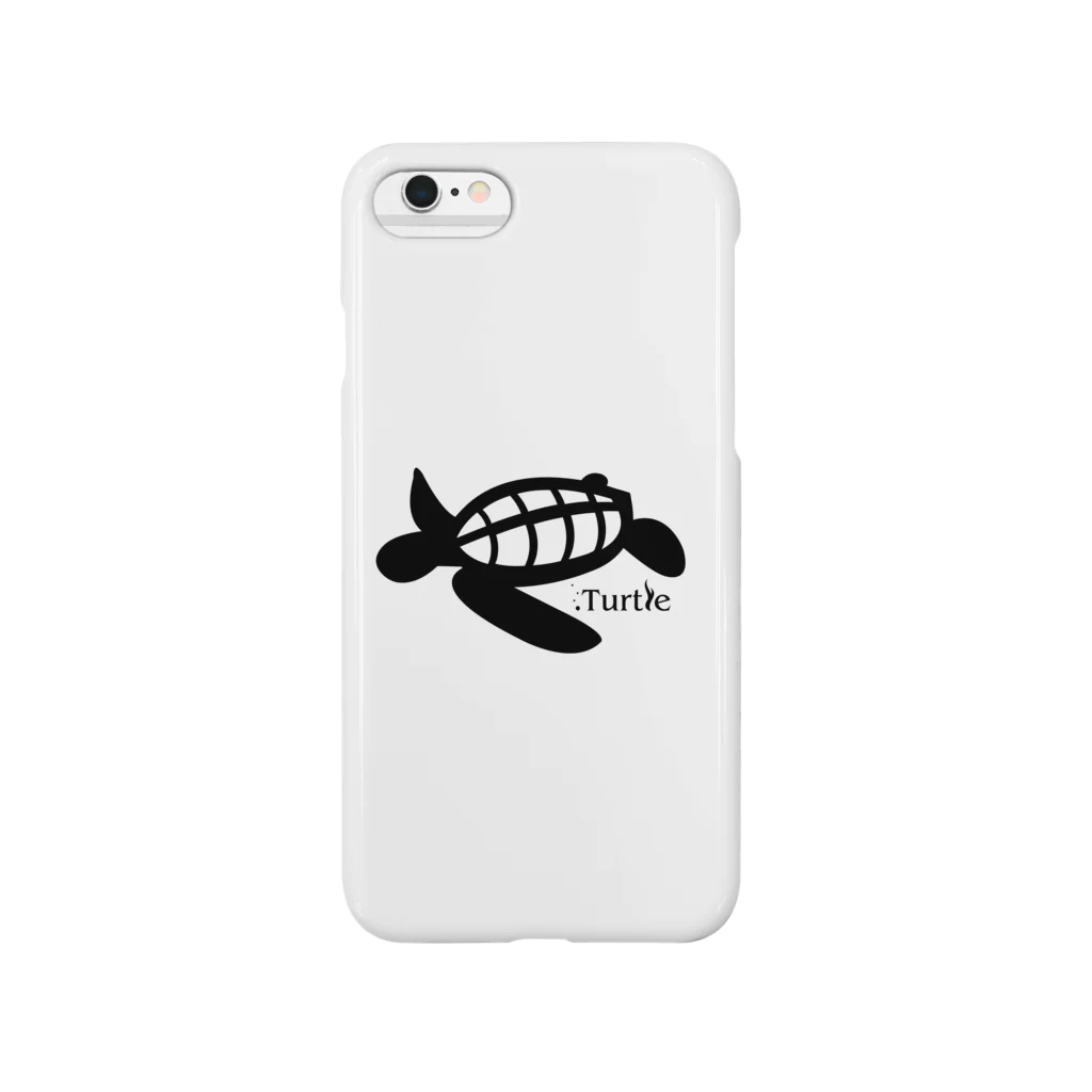 たかせ ゆづきのTurtle-Black Smartphone Case