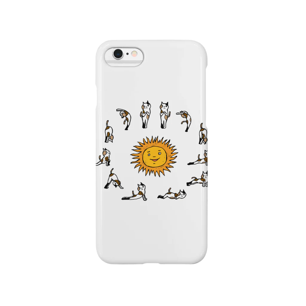 sayaka yamamotoのswami nekonyanda surya namaskar Smartphone Case