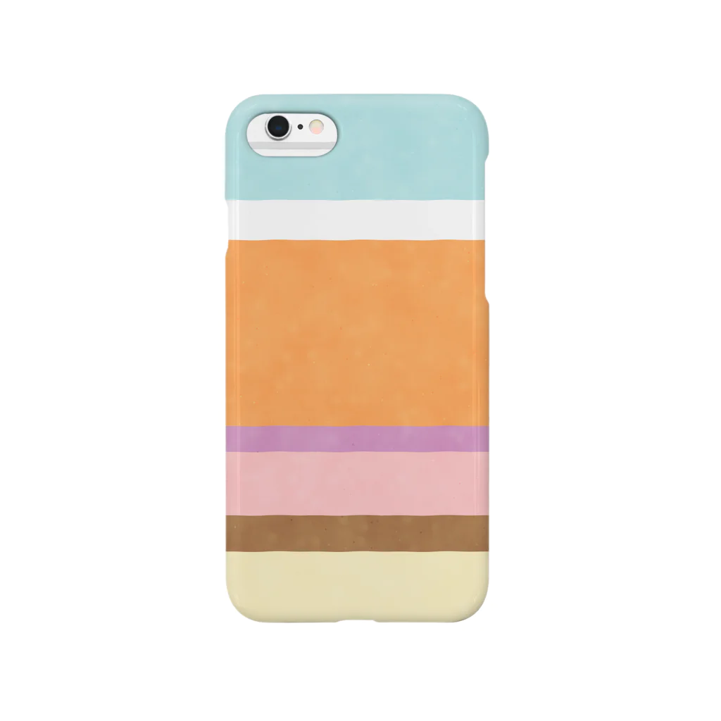 ブロンマのboder01_orange Smartphone Case