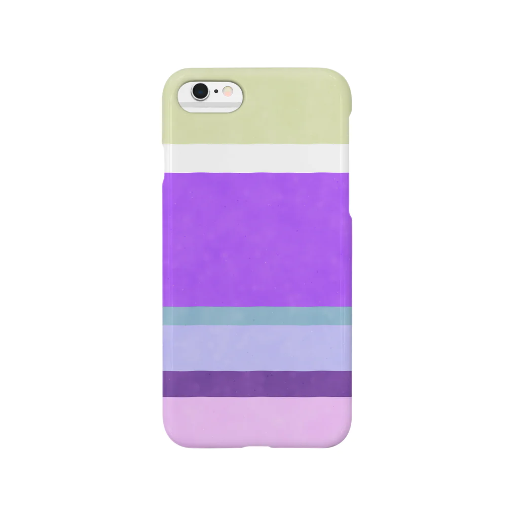 ブロンマのboder01_purple Smartphone Case