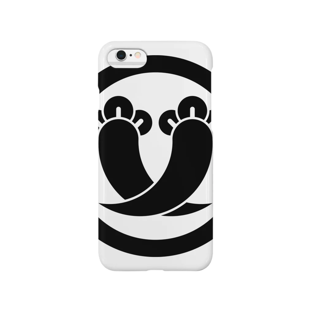 日本の家紋 丸に違い丁字 Smartphone Case