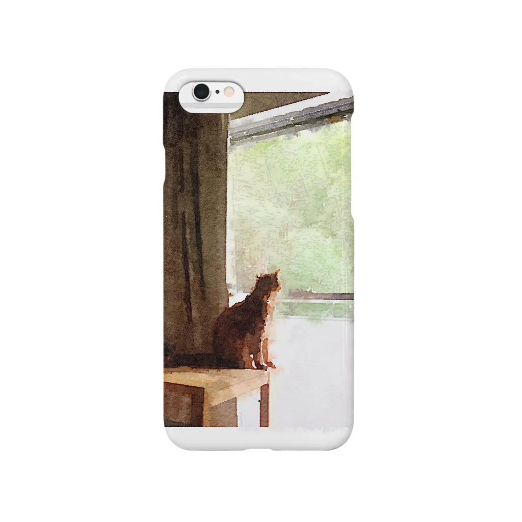 kojikaの外を見ている猫です Smartphone Case