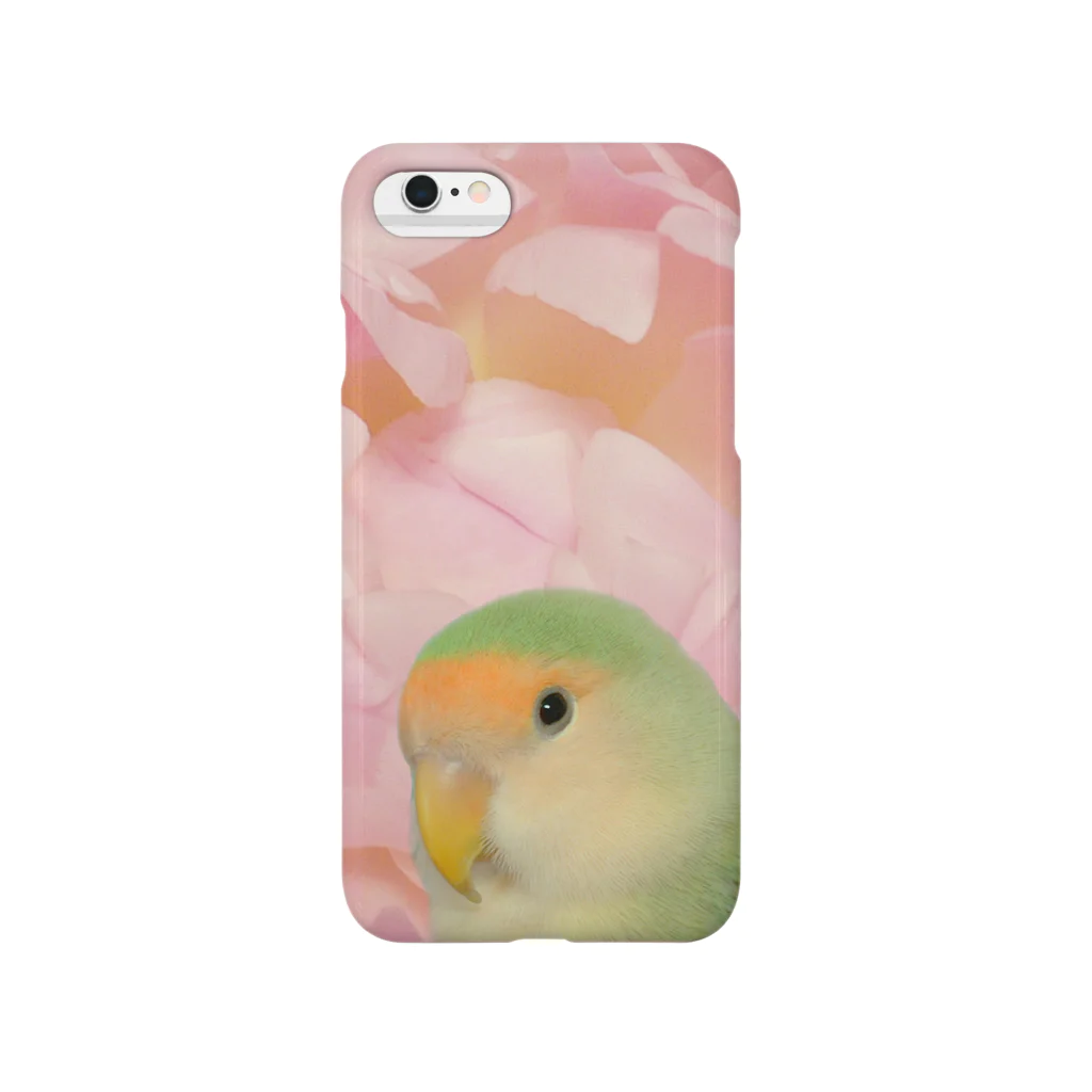 コザクラインコSHOP (kotorigoto/Lovebirdlove)の小桜インコ(シーグリーン) スマホケース