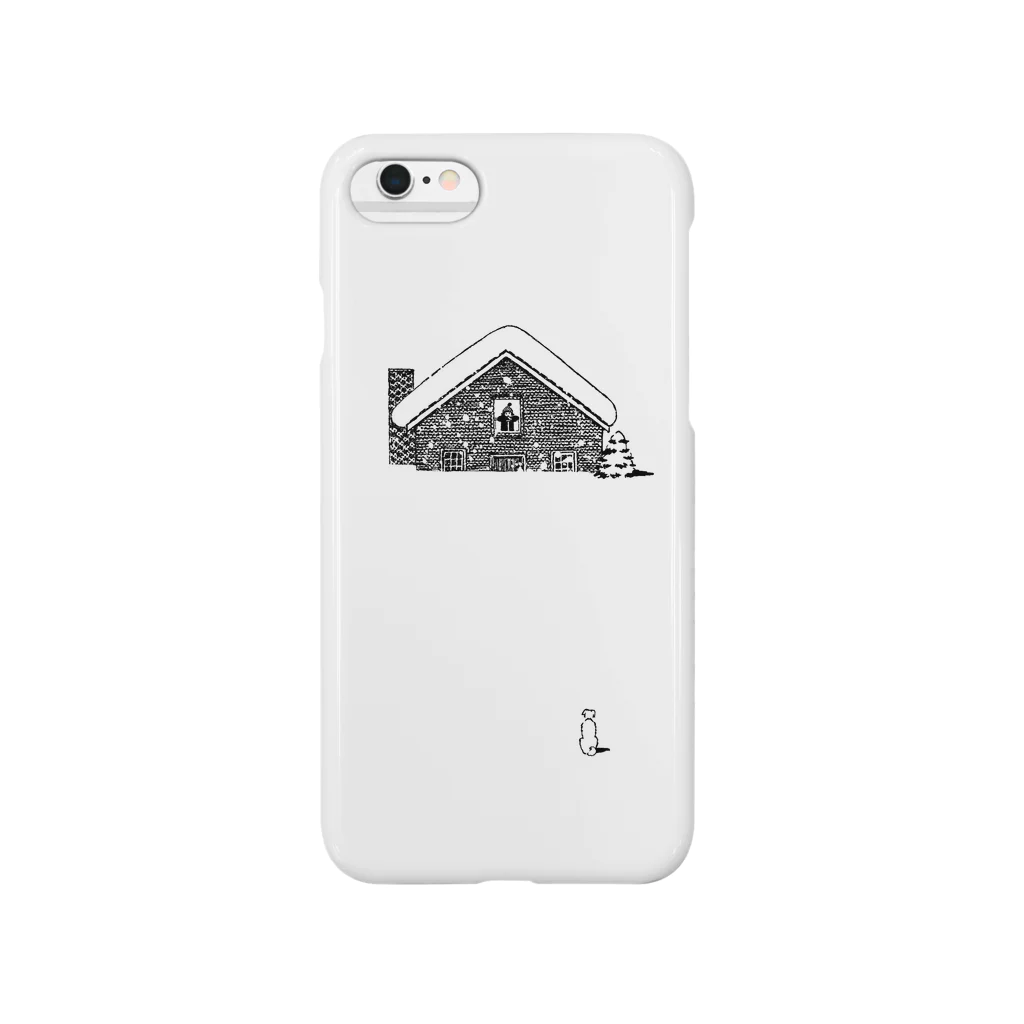 DAKE SHOPのwhite snow Smartphone Case