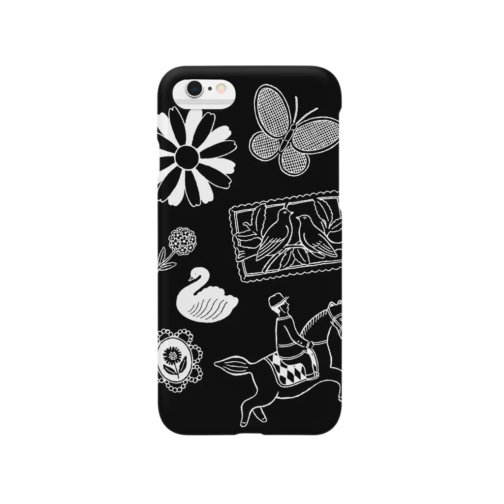 DAKE SHOPのmono brooches Smartphone Case