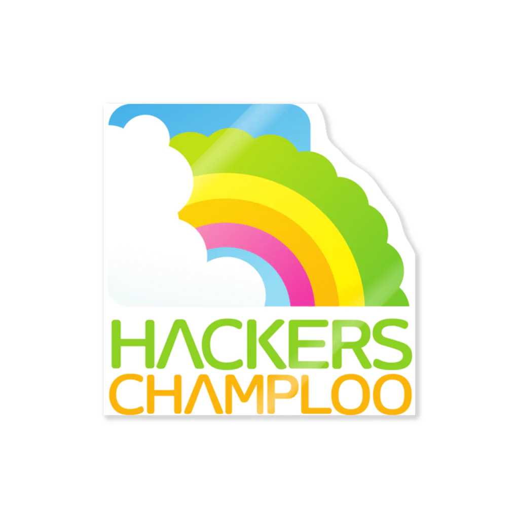 ハッカーズチャンプルーのハッカーズチャンプルーロゴ（正方形） Sticker