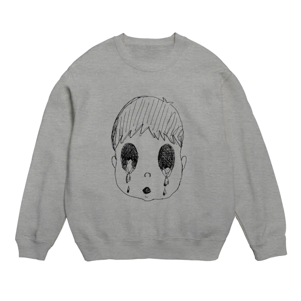 Kitasenju Design Shopのかなしいじんせい Crew Neck Sweatshirt