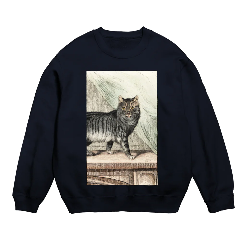 J. Jeffery Print Galleryのネコちゃん Crew Neck Sweatshirt