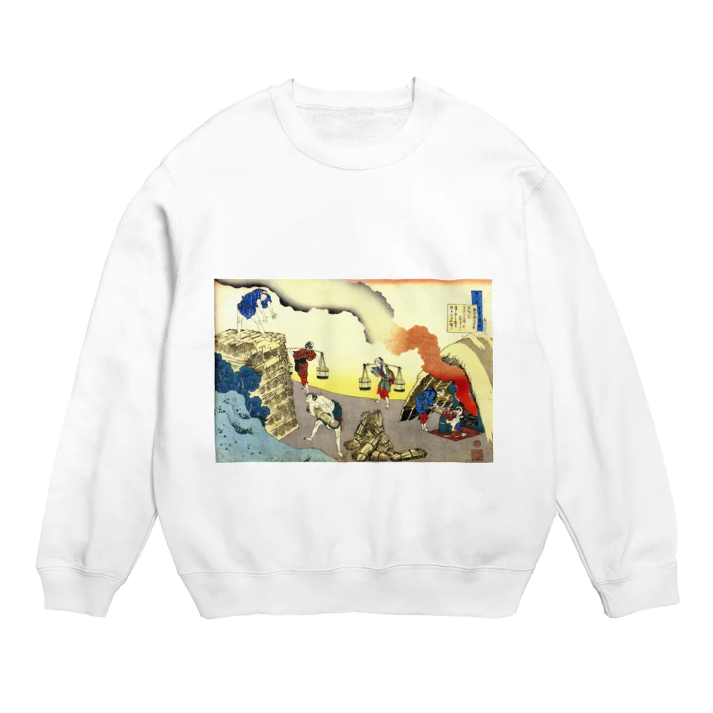 浮世絵 ｜ うきよえ屋の権中納言定家 Crew Neck Sweatshirt