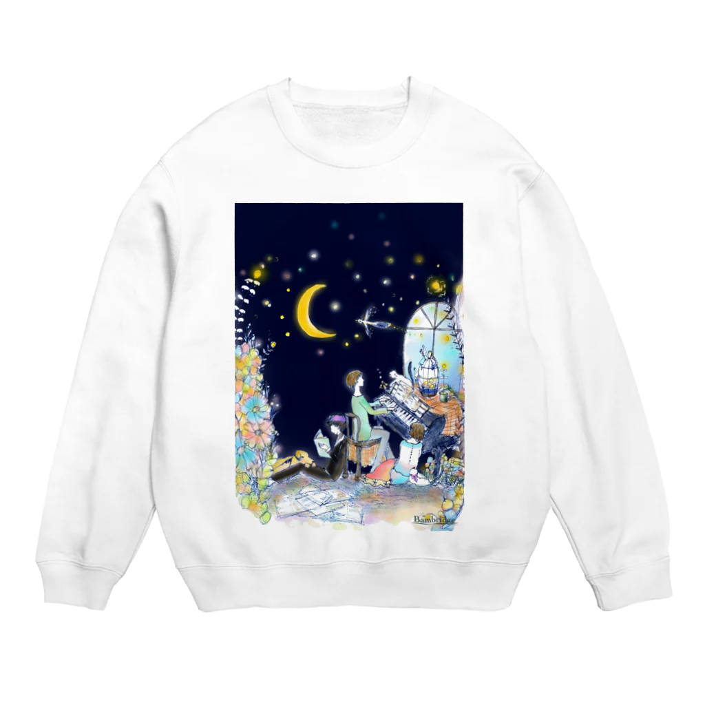 Bambridgeの真夏の夜の音 Crew Neck Sweatshirt