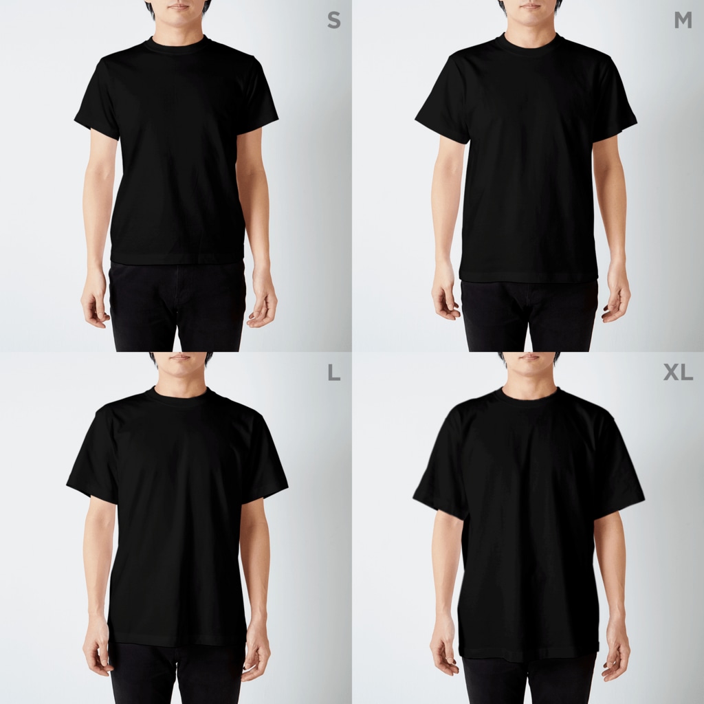 minatoの大正浪漫 Regular Fit T-Shirt :model wear (male)