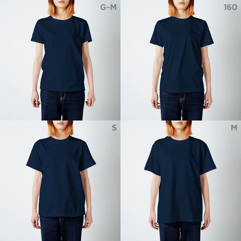 田中町グッズの(キッズサイズ有り)田中町ロゴTシャツ Regular Fit T-Shirt :model wear (woman)