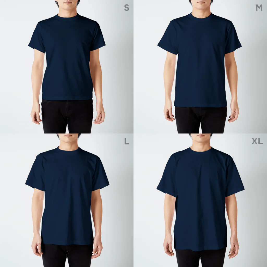 田中町グッズの(キッズサイズ有り)田中町ロゴTシャツ Regular Fit T-Shirt :model wear (male)