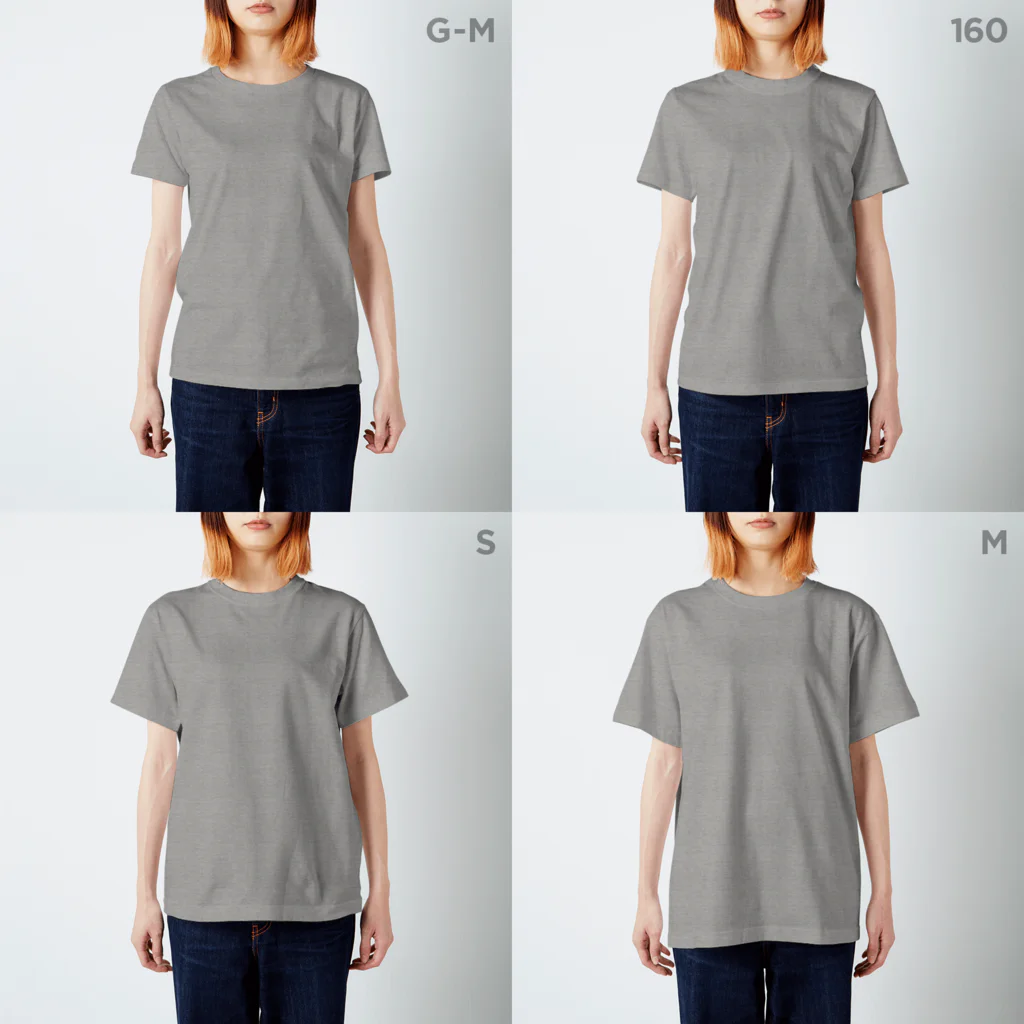 キッズサイズ　わんぱくぽめる堂のキッズサイズ　バックプリント　POMEぶ EX 近すぎるポメラニアン02 Regular Fit T-Shirt :model wear (woman)