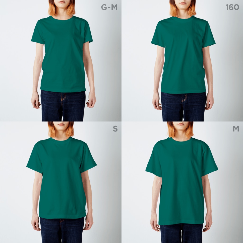 桜の水分補給 Regular Fit T-Shirt :model wear (woman)