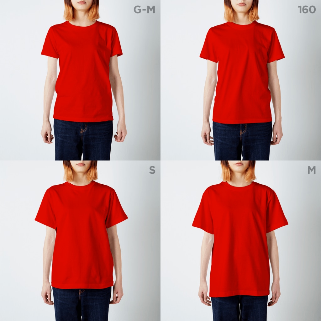 Biological Laceworksのアワケナガハダニ Tuckerella japonica  Regular Fit T-Shirt :model wear (woman)