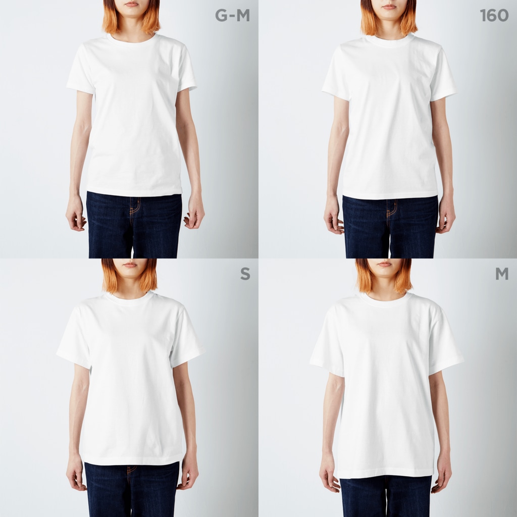 エデュサポの追いつかない旅人算はない Regular Fit T-Shirt :model wear (woman)