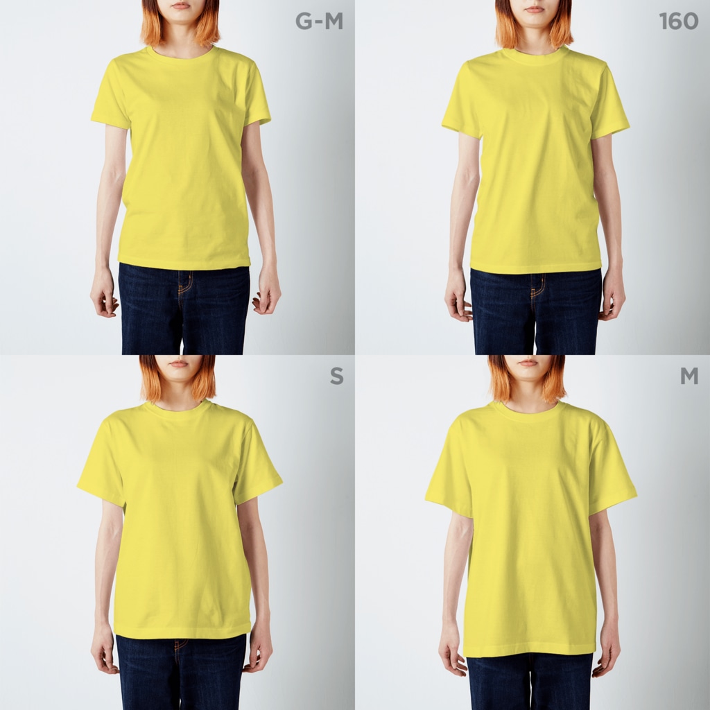 ぽこたぽこのくまくんとちょうちょさん【あかえほ公式】  Regular Fit T-Shirt :model wear (woman)