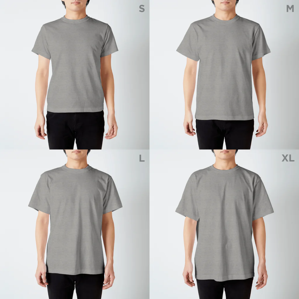 Merry Care Shopのおにぎり　Merry Care Friends Regular Fit T-Shirt :model wear (male)