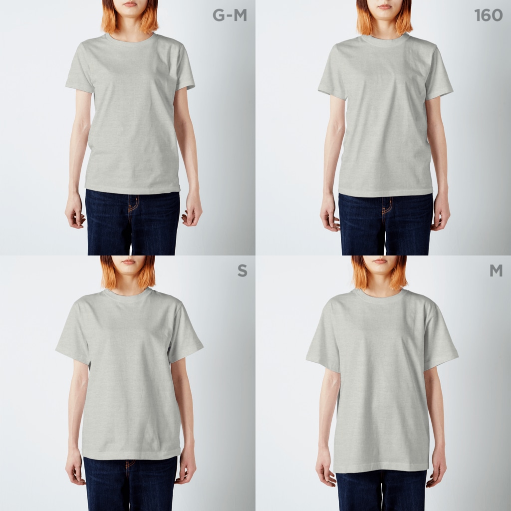 ゆるかわおよよランドのさかなつり Regular Fit T-Shirt :model wear (woman)