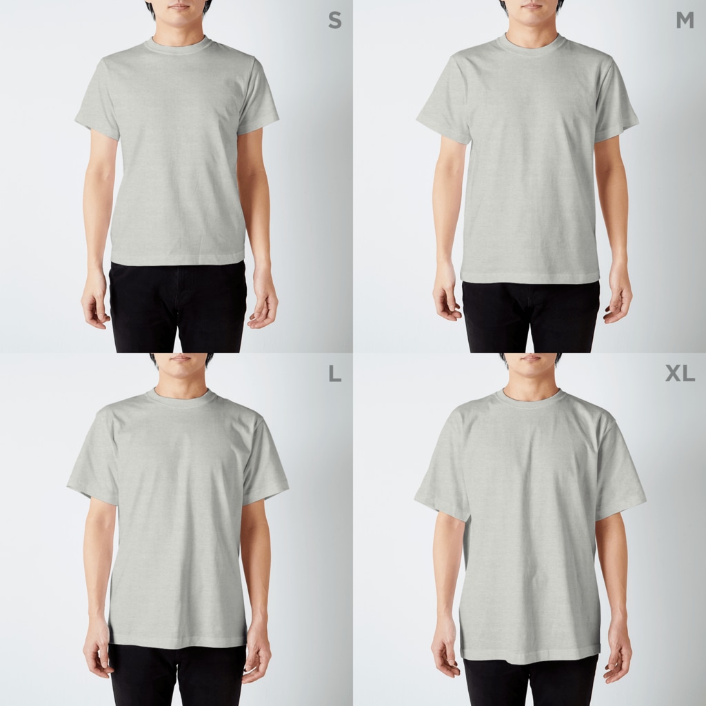 ゆるかわおよよランドのさかなつり Regular Fit T-Shirt :model wear (male)