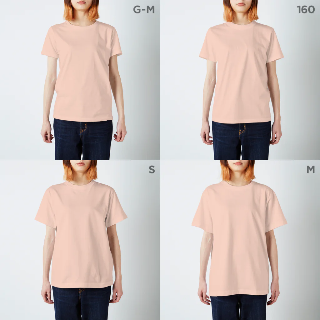 すやはむハウスのおにぎりワッショイ Regular Fit T-Shirt :model wear (woman)