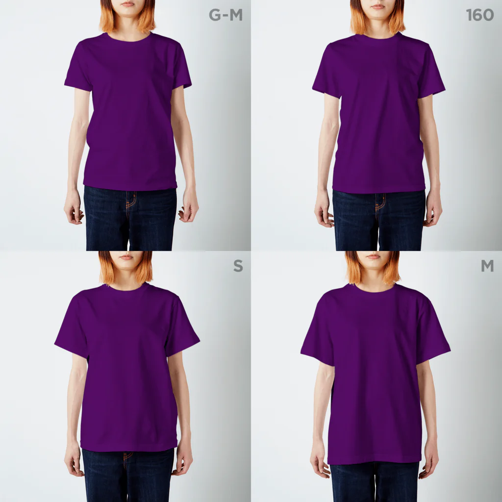 GGenerousのドラゴン＆スカル　黄色 Regular Fit T-Shirt :model wear (woman)