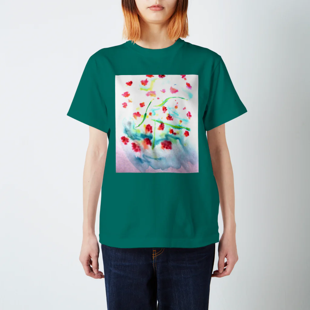 にじのははのにじみ_お花 スタンダードTシャツ