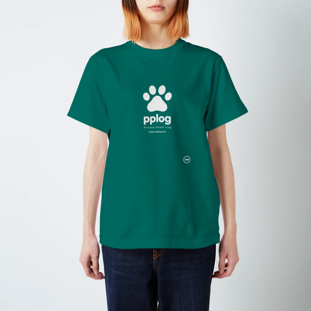 (\( ⁰⊖⁰)/) esaのpplog（白抜き） Regular Fit T-Shirt