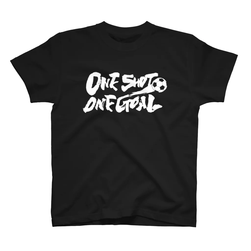 burnworks designのOne Shot One Goal（濃色用） スタンダードTシャツ