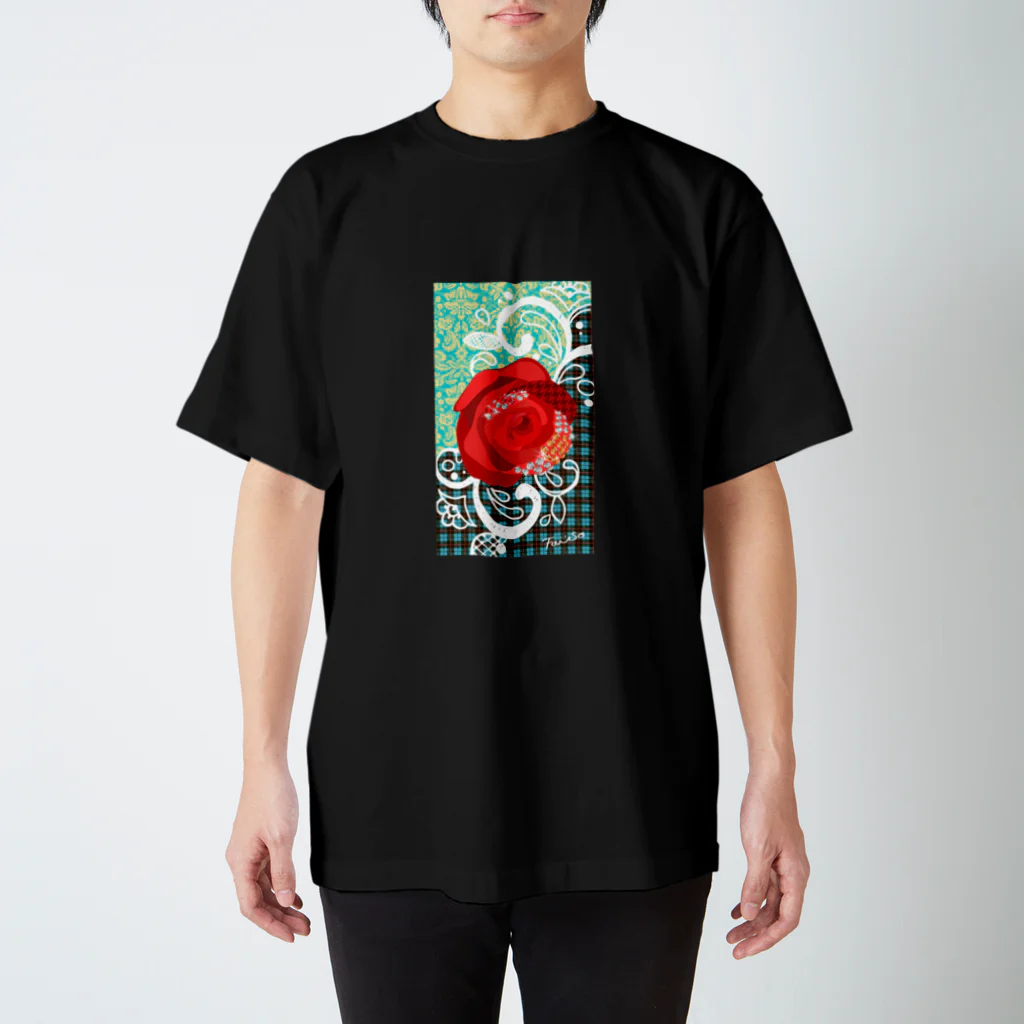 fa-soのrose green shirt スタンダードTシャツ