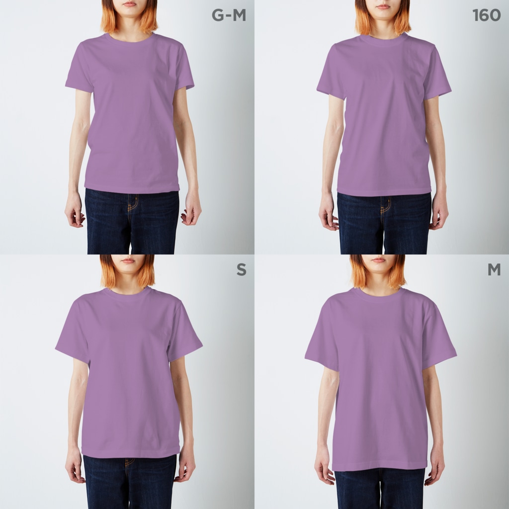 ぱすてらむぎこのおにぎりパンダ🍙 Regular Fit T-Shirt :model wear (woman)