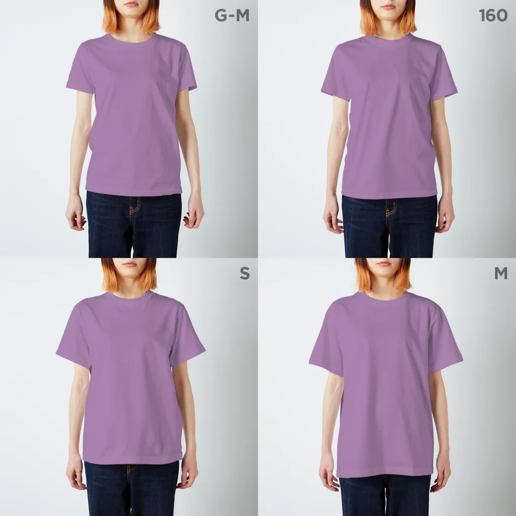 サトウノリコ*のイエティ スタンダードTシャツのサイズ別着用イメージ(女性)
