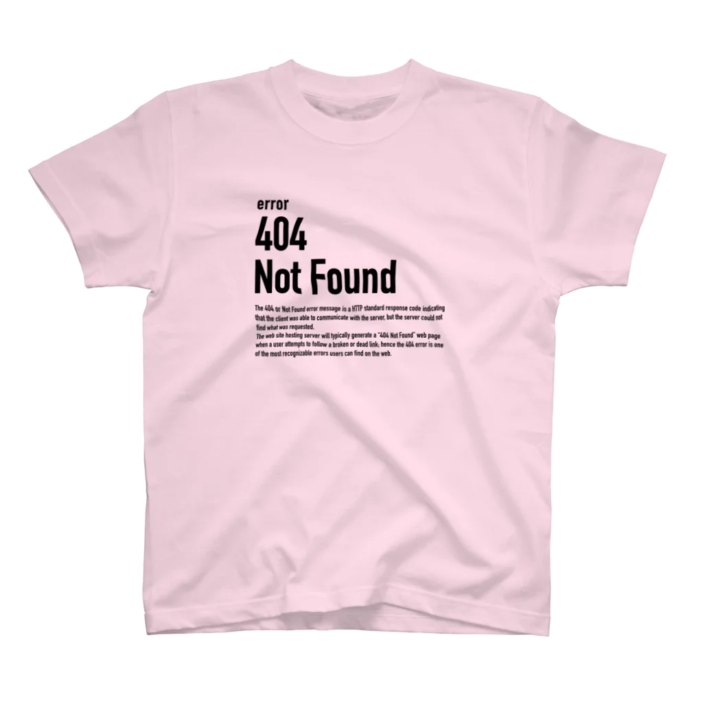 404 Not Found（エラーコードシリーズ） / kengochiのスタンダードT 