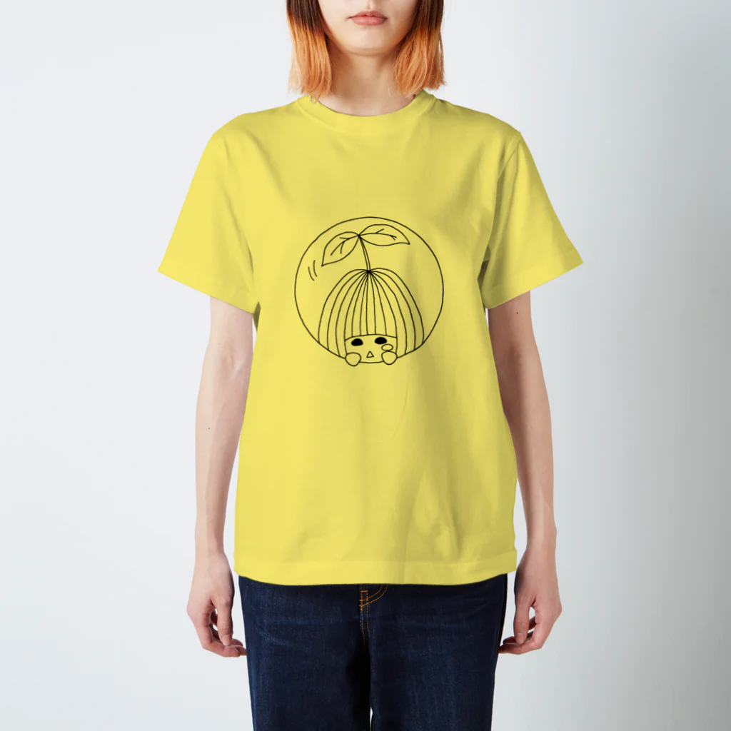 希乃の双葉ぽっくる（モノクロ） Regular Fit T-Shirt