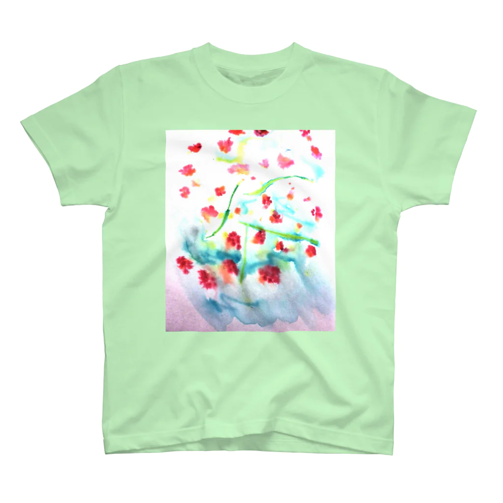 にじのははのにじみ_お花 スタンダードTシャツ