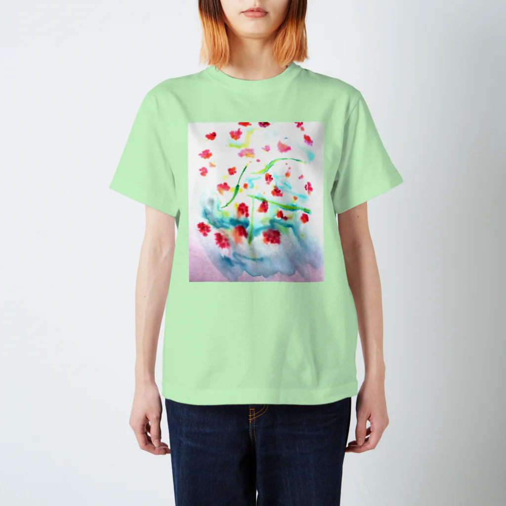 にじのははのにじみ_お花 スタンダードTシャツ