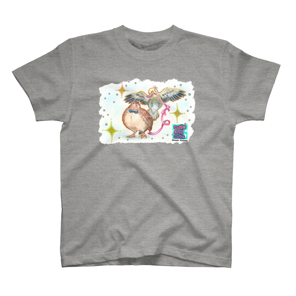 林山キネマのインコとうずらの「きらきら」 Regular Fit T-Shirt