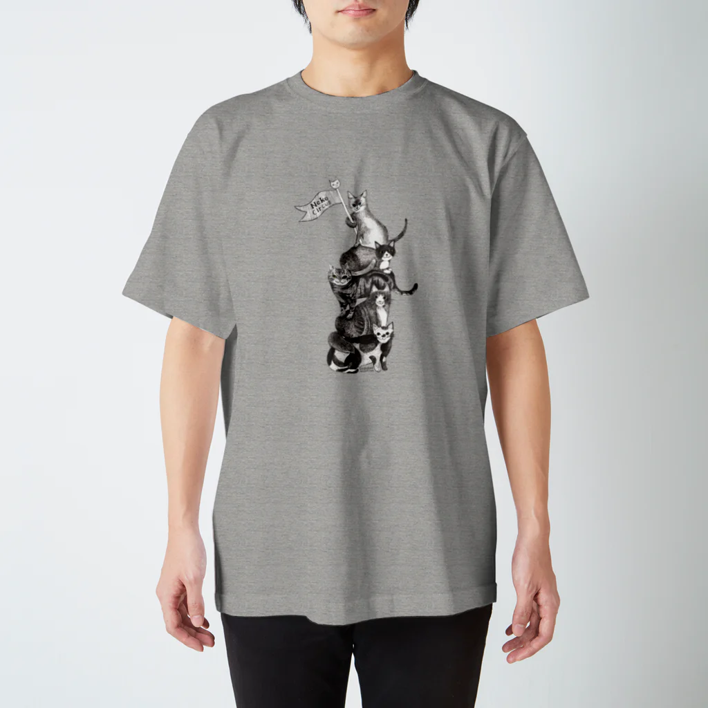 タコベルの猫サーカス グレー Regular Fit T-Shirt